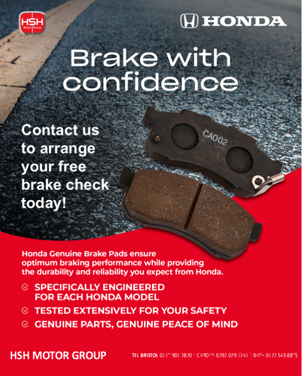 Honda brake with confidence poster