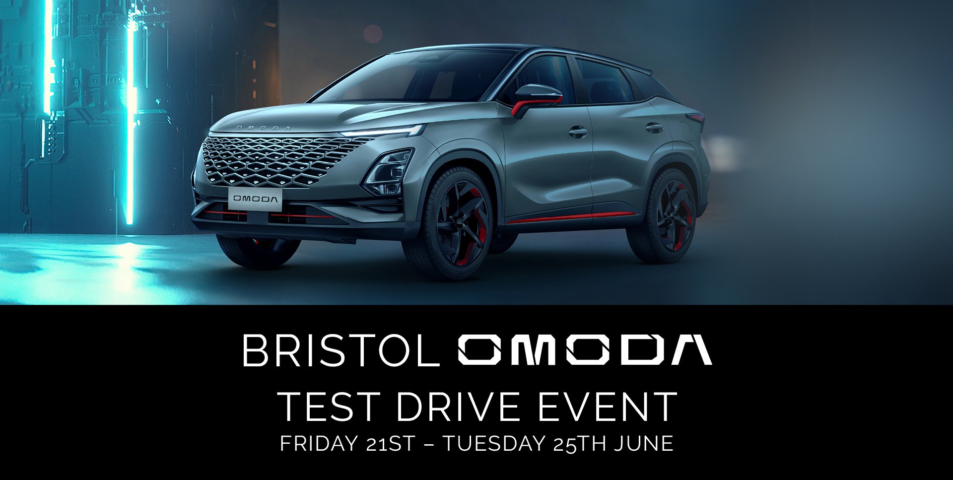 Omoda test drive event banner